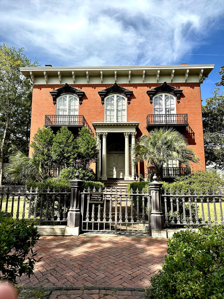 Some of the locations from literature in Savannah, Georgia